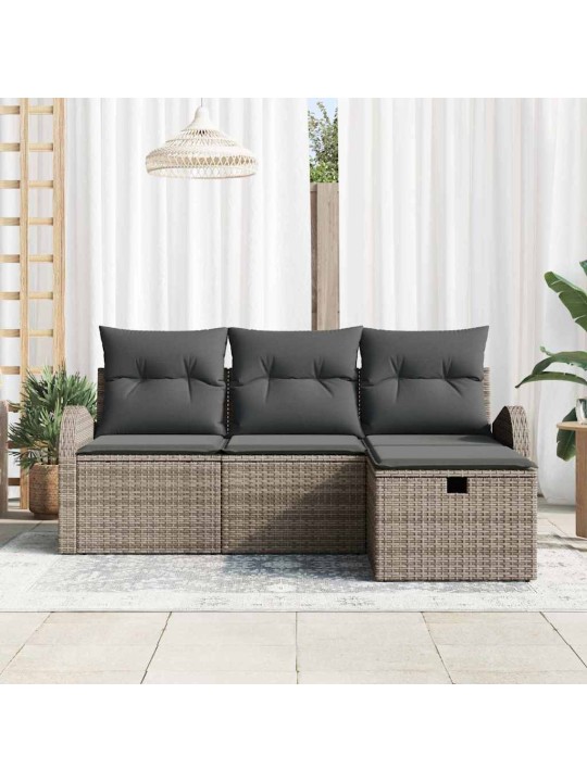 Aia diivanikomplekt 4 tk hall 179 x 117 x 85 cm polürooster