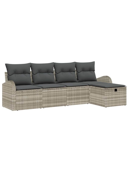 Aia diivanikomplekt padjaga 5 tk helehall 234 x 117 x 85 cm