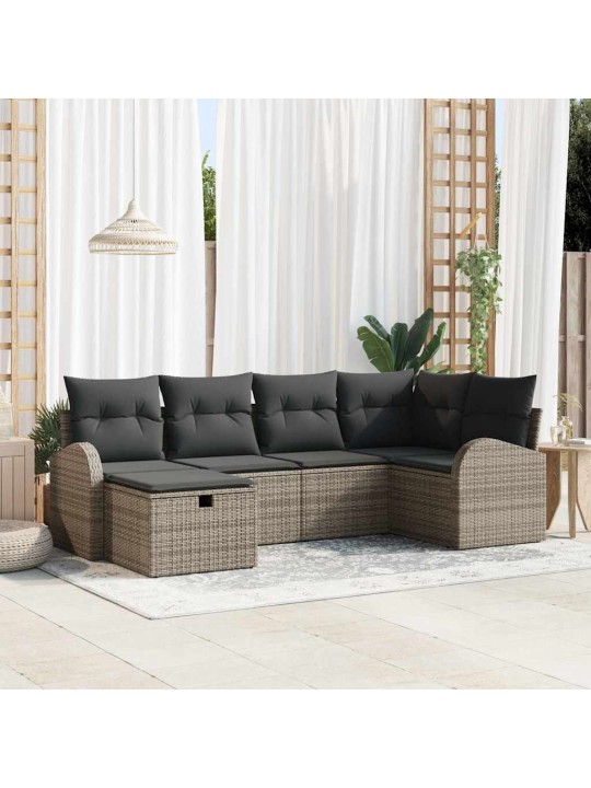 Aia diivanikomplekt 6 tk hall 234 x 124 x 85 cm polürooster