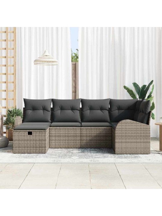 Aia diivanikomplekt 6 tk hall 234 x 124 x 85 cm polürooster