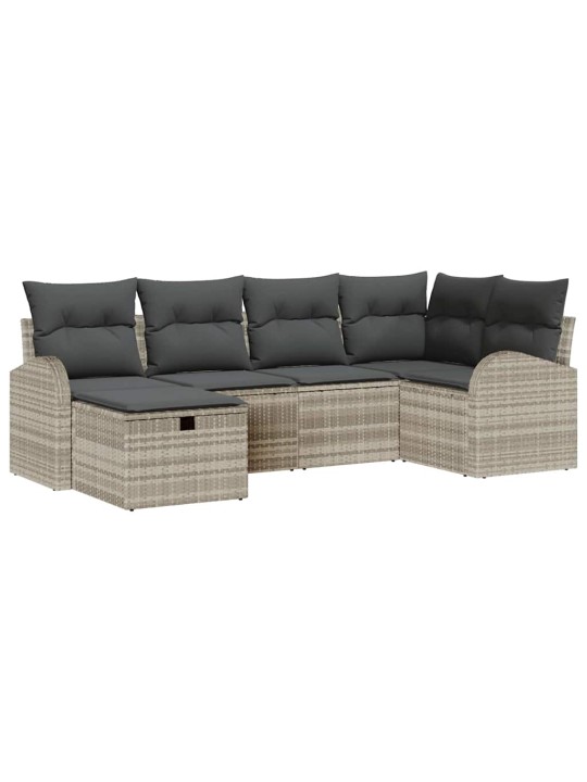 Aia diivanikomplekt padjaga 6 tk helehall 234 x 124 x 85 cm