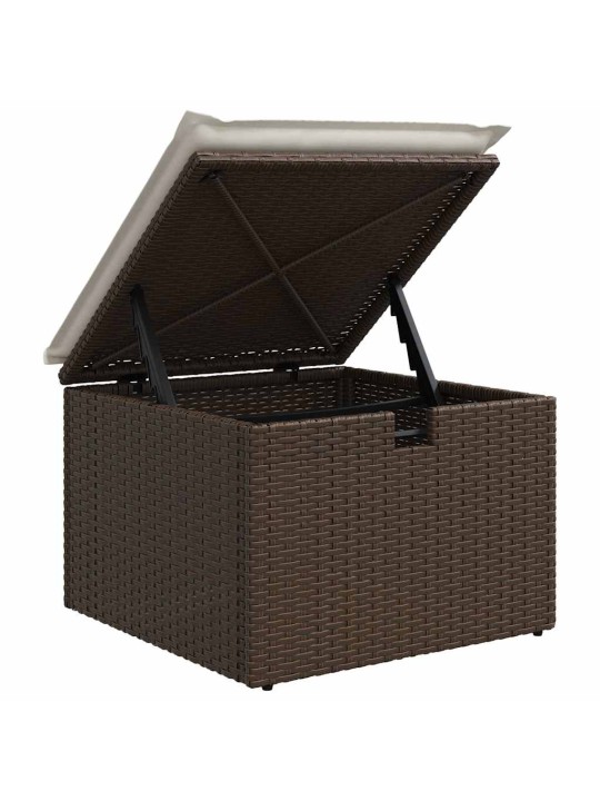 Aia diivanikomplekt 4 tk pruun ja kreemjas 175 x 117 x 85 cm