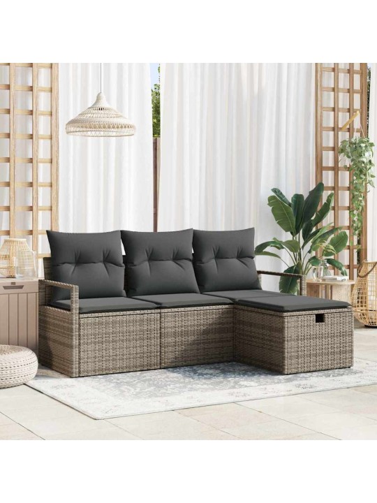 Aia diivanikomplekt 4 tk hall 175 x 117 x 85 cm polürooster