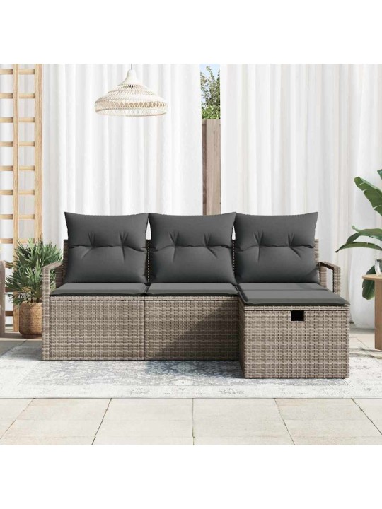 Aia diivanikomplekt 4 tk hall 175 x 117 x 85 cm polürooster