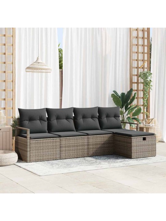Aia diivanikomplekt 5 tk hall 230 x 117 x 85 cm polürooster