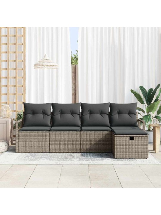 Aia diivanikomplekt 5 tk hall 230 x 117 x 85 cm polürooster