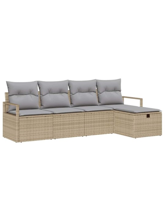 Aia diivanikomplekt 5 tk beež ja helehall 230 x 117 x 85 cm