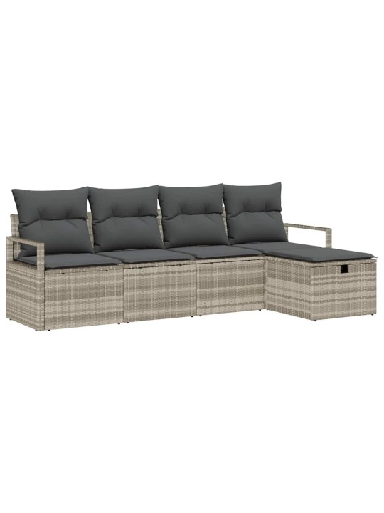 Aia diivanikomplekt padjaga 5 tk helehall 230 x 117 x 85 cm