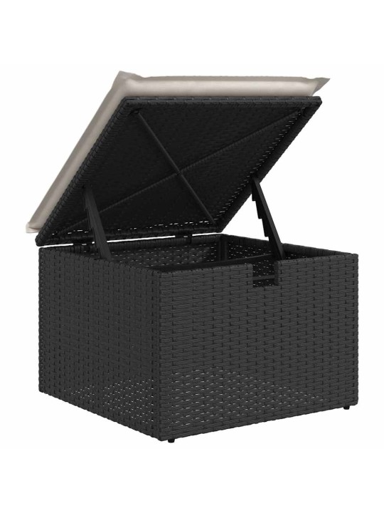 Aia diivanikomplekt 6 tk must ja kreemjas 230 x 117 x 85 cm