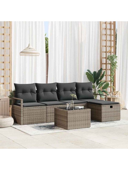 Aia diivanikomplekt 6 tk hall 230 x 117 x 85 cm polürooster
