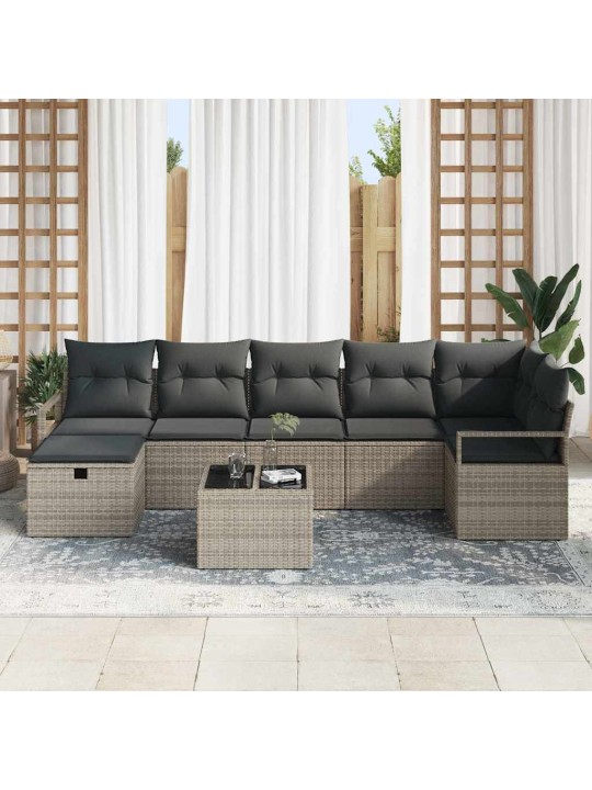 Aia diivanikomplekt 8 tk hall 287 x 122 x 85 cm polürooster