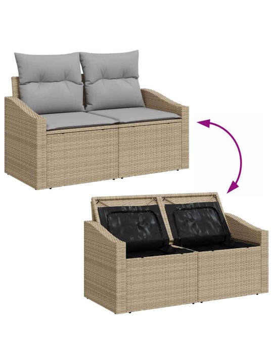 Aia diivanikomplekt 5 tk beež 233 x 117 x 85 cm polürooster