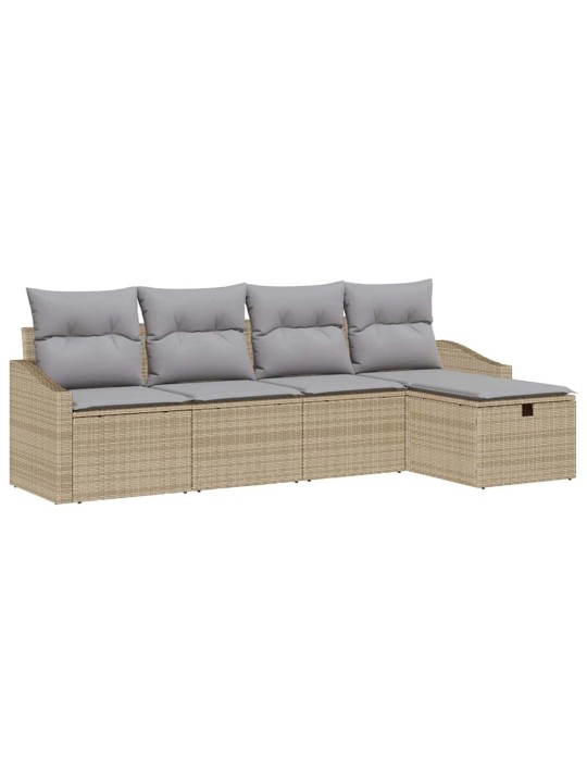 Aia diivanikomplekt 5 tk beež 233 x 117 x 85 cm polürooster