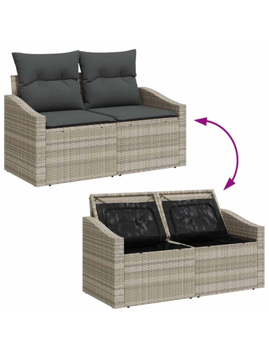 Aia diivanikomplekt padjaga 5 tk helehall 233 x 117 x 85 cm