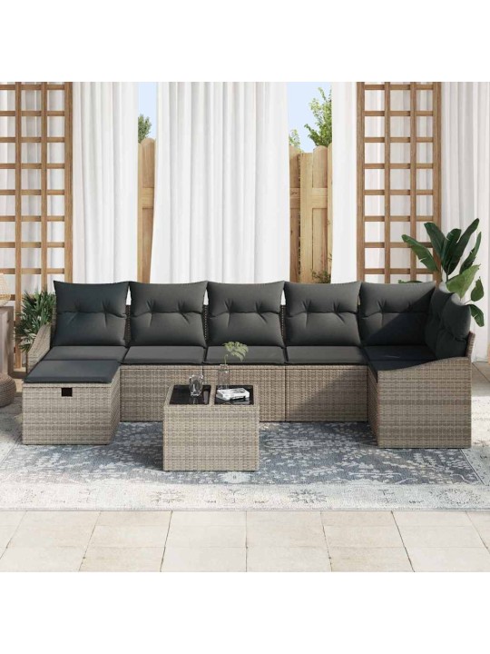 Aia diivanikomplekt 8 tk hall 55 x 62 x 69 cm polürooster