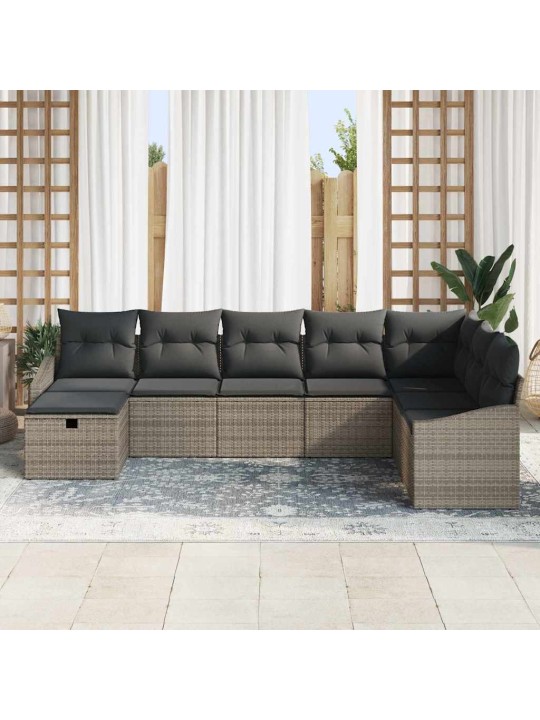 Aia diivanikomplekt 8 tk hall 55 x 62 x 69 cm polürooster