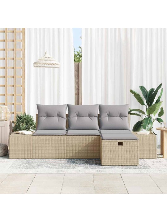 Aia diivanikomplekt 4 tk beež 55 x 62 x 69 cm polürooster