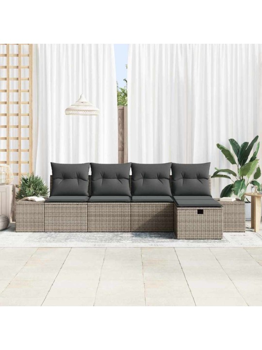 Aia diivanikomplekt 5 tk hall 55 x 62 x 69 cm polürooster