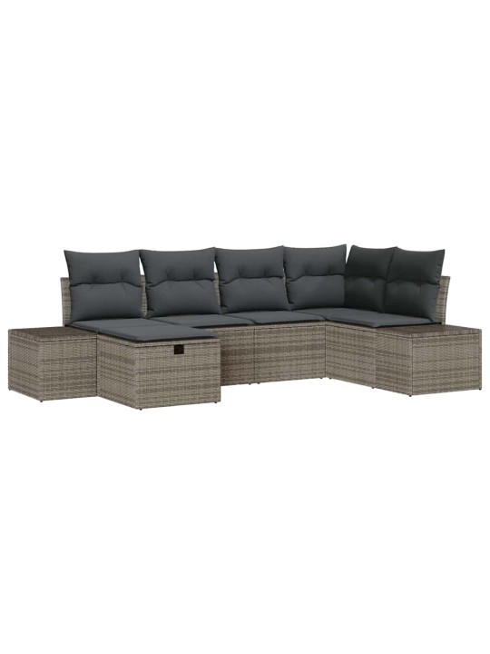 Aia diivanikomplekt 6 tk hall 55 x 62 x 69 cm polürooster