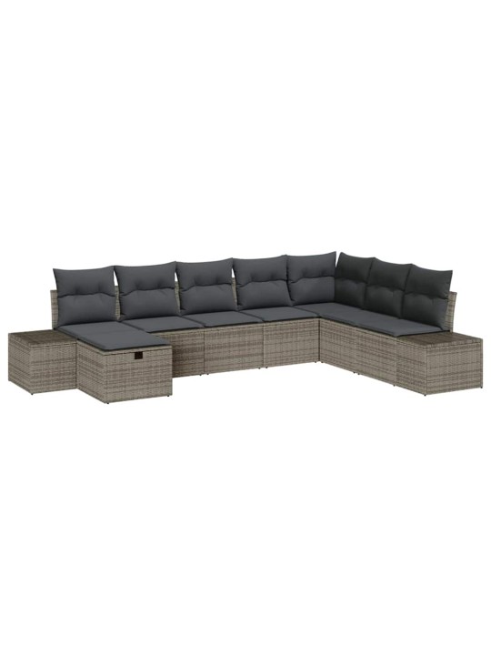 Aia diivanikomplekt 8 tk hall 55 x 62 x 69 cm polürooster