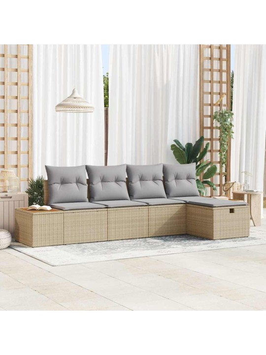 Aia diivanikomplekt 5 tk beež 55 x 62 x 69 cm polürooster