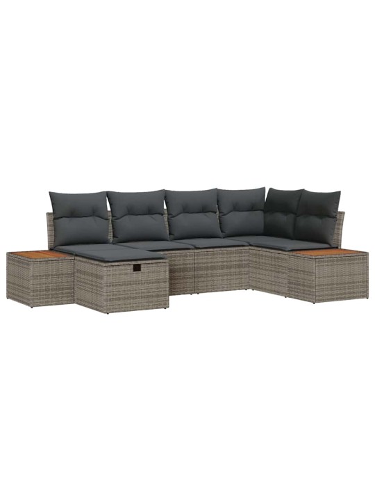 Aia diivanikomplekt 6 tk hall 55 x 62 x 69 cm polürooster