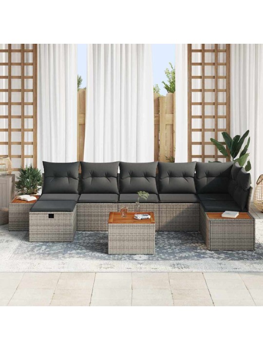 Aia diivanikomplekt 8 tk hall 55 x 62 x 69 cm polürooster