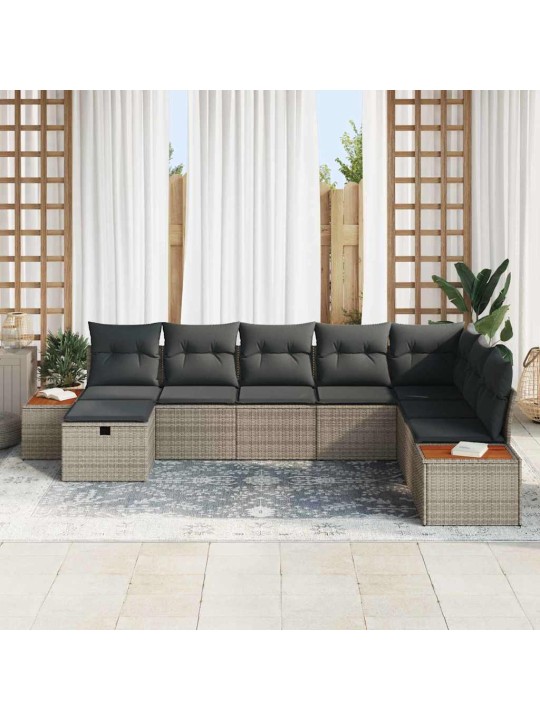 Aia diivanikomplekt 8 tk hall 55 x 62 x 69 cm polürooster