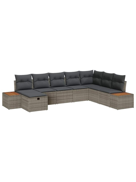 Aia diivanikomplekt 8 tk hall 55 x 62 x 69 cm polürooster