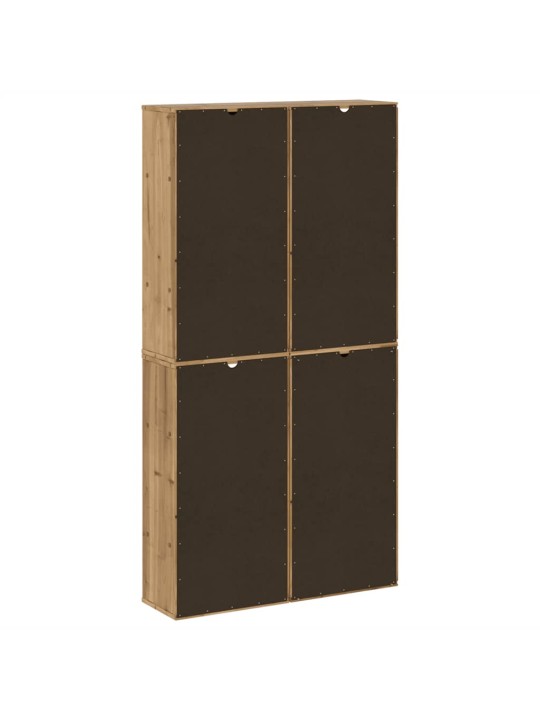 KÜLGKAPID 4 TK ODDA, 40X24X79 CM TÄISPUIDUST MÄND