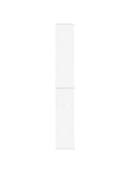 KÜLGKAPID 5 TK ODDA, VALGE, 40X24X79 CM TÄISPUIDUST MÄND