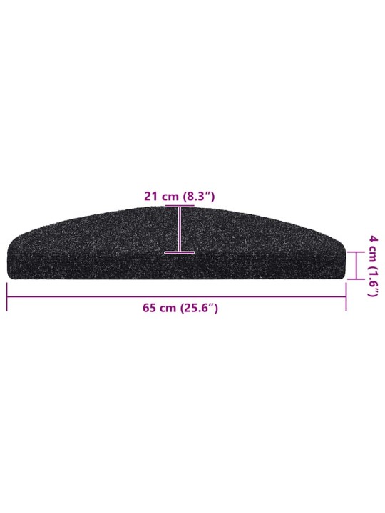 ISEKLEEPUVAD TREPIMATID, 20 TK, MUST, 65X21X4 CM