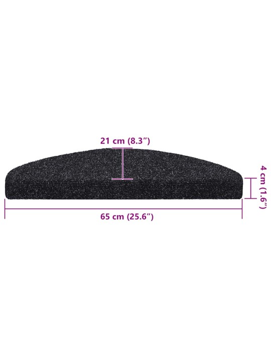 ISEKLEEPUVAD TREPIMATID, 30 TK, MUST, 65X21X4 CM