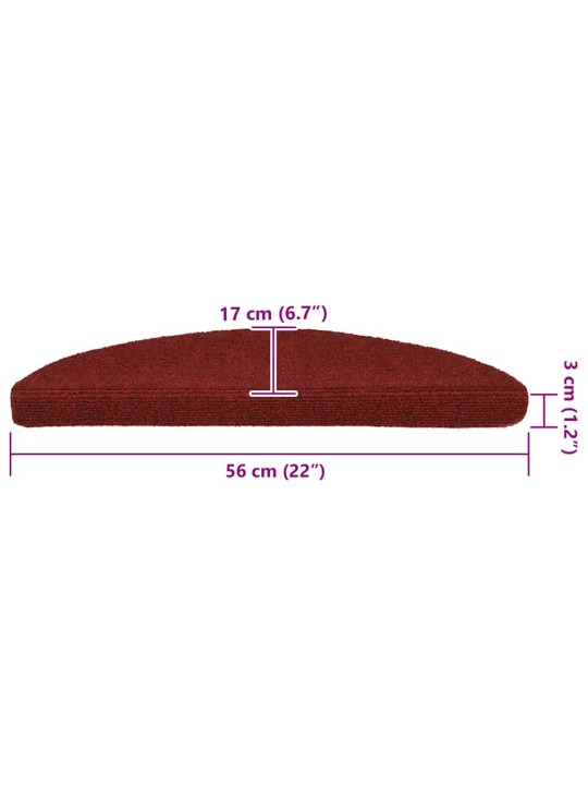 ISELIIMUVAD TREPIVAIBAD, 20 TK, PUNANE, 56 X 17 X 3 CM