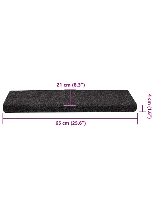 ISEKLEEPUVAD TREPIMATID, 30 TK, MUST, 65X21X4 CM