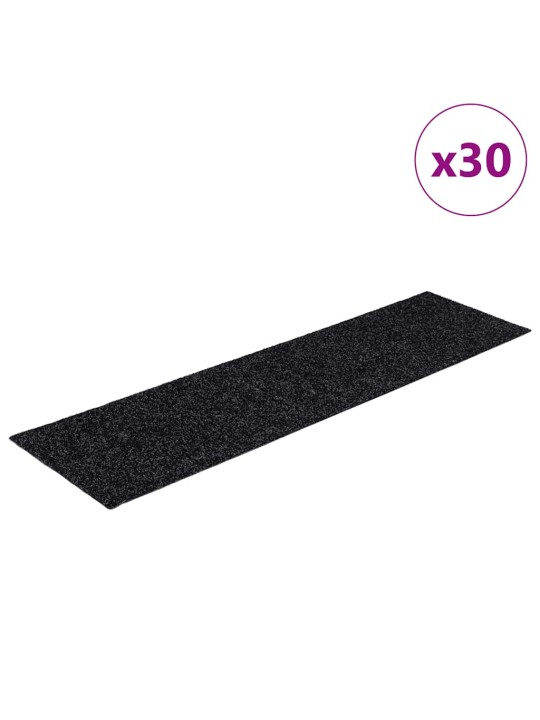 ISEKLEEPUVAD TREPIMATID 30 TK, MUST 76X20 CM RISTKÜLIKUKUJULINE