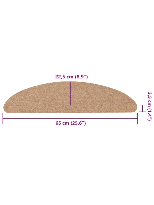 ISELIIMUVAD TREPIVAIBAD 20 TK, BEEŽ, 65 X 22,5 X 3,5 CM