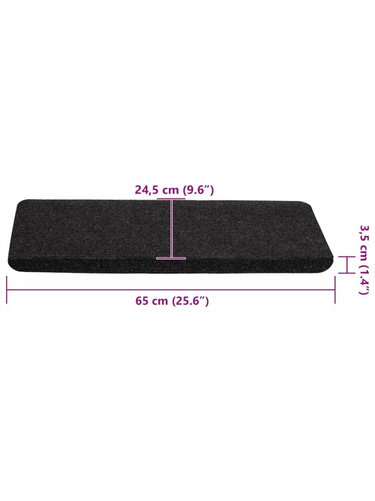 ISEKLEEPUVAD TREPIMATID, 30 TK, MUST, 65X24,5X3,5 CM
