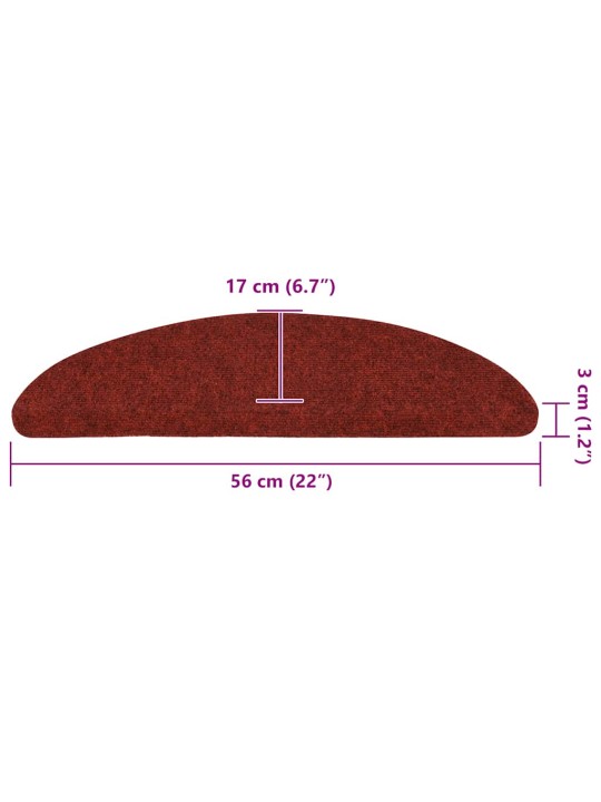 ISELIIMUVAD TREPIVAIBAD, 30 TK, PUNANE, 56 X 17 X 3 CM