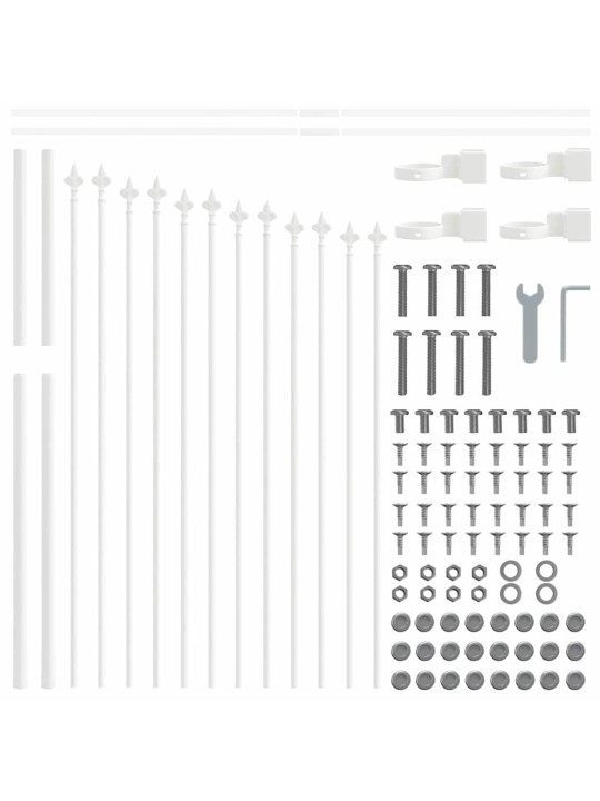 Aiapaneel valge 340 x 100 cm