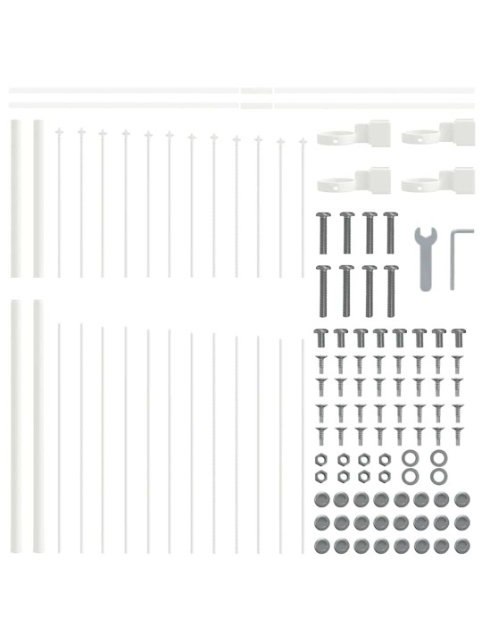 Aiapaneel valge 340 x 125 cm