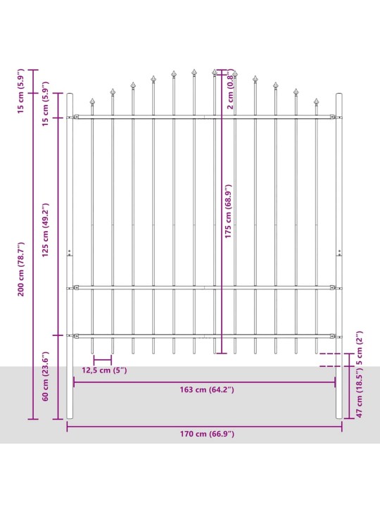 Aiapaneel valge 340 x 175 cm