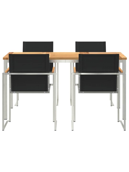 Aia söögilaudade komplekt 5 tk tugev teakpuit