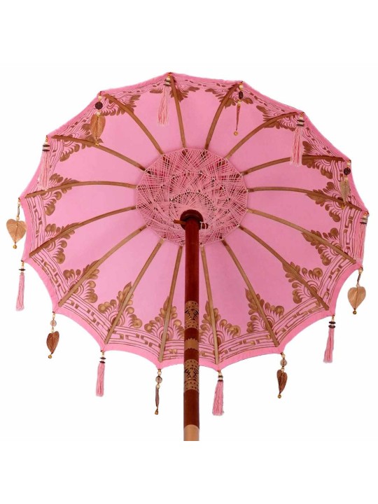 Päikesevari alusega 250 cm puuvill, puit