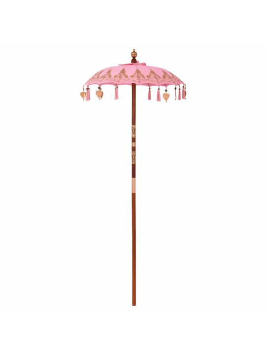 Päikesevari alusega 250 cm puuvill, puit