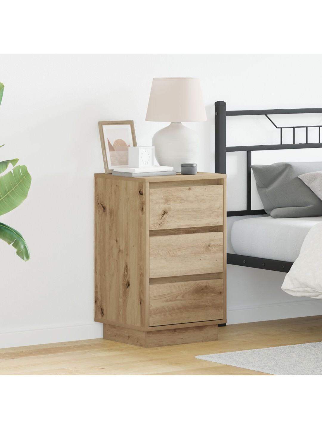 ÖÖKAPP KOOS LEDIGA ARTISAN OAK 39X34.5X65 CM TEHISPUU