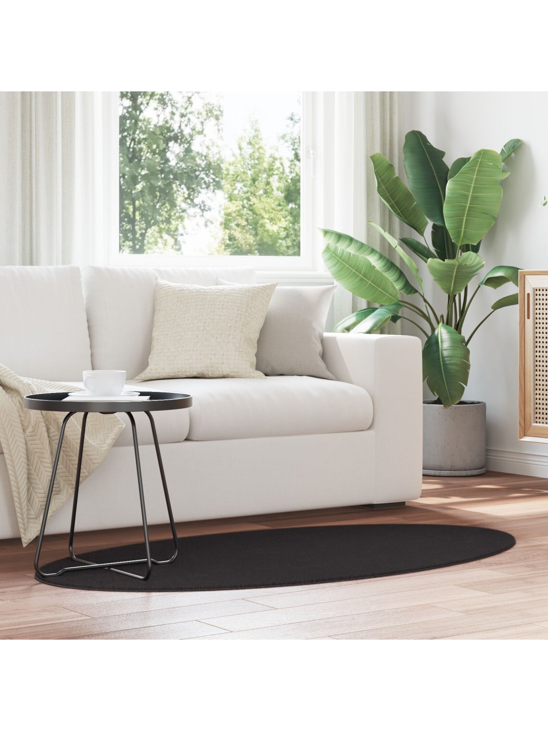 VAIP "HUARTE" MUST 80X150 CM OVAALNE