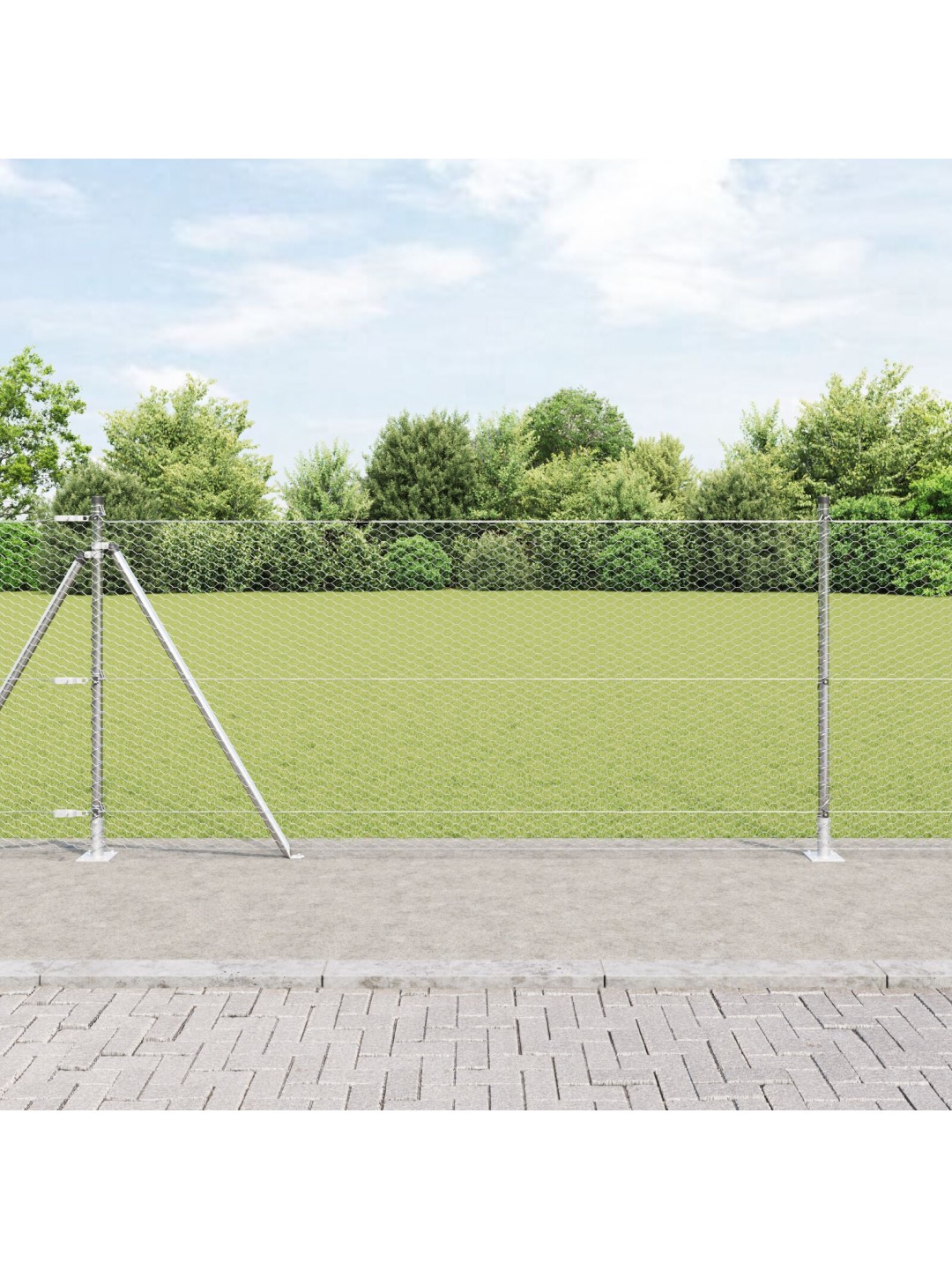 HEKIPINK 1X10 M KUUMTÖÖDELDUD TERAS, AIAPOSTID ALUSPINKIDEGA 7 TK Ø32MM 110CM KUUMTÖÖDELDUD TERAS