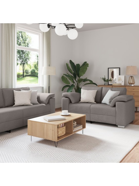 3-OSALINE DIIVANIKOMPLEKT PATJADEGA, TAUPE KANGAS