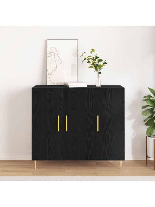 KÕRVALHOONE MUST TAMME 90X34X80 CM TÖÖDELDUD PUIT